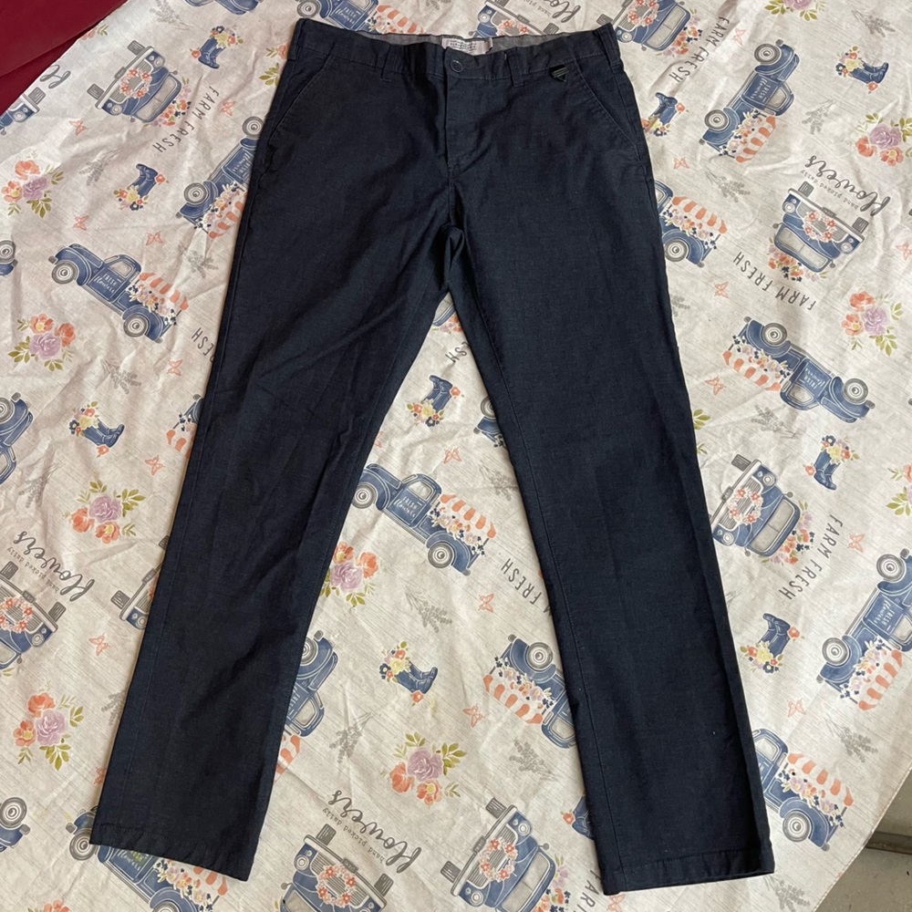 Eleven Paris LA Collection Charcoal Slim Fit Skinny Trousers Size 34/34 NWOT